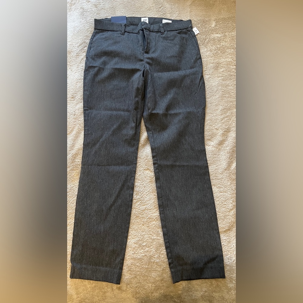 GAP Signature Skinny Ankle Gray Dress Pants Size 8